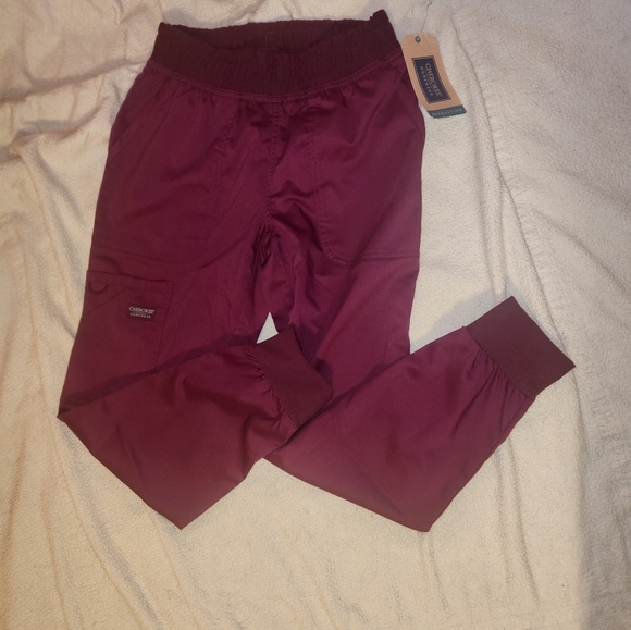 New! Cherokee maroon burgundy scrubs!Modern classic petite nursing extra small - Picture 7 of 11